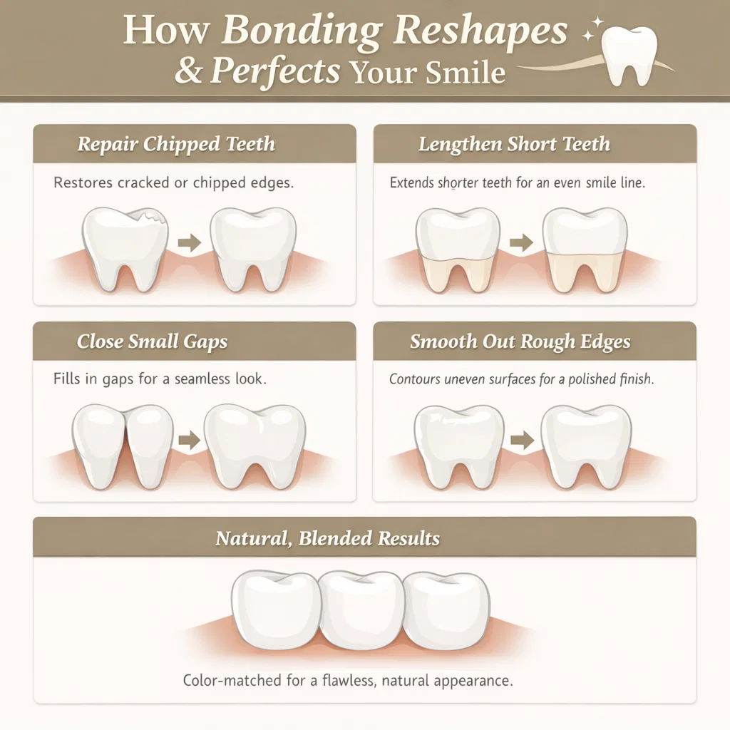 how bonding perfects tooth structure
